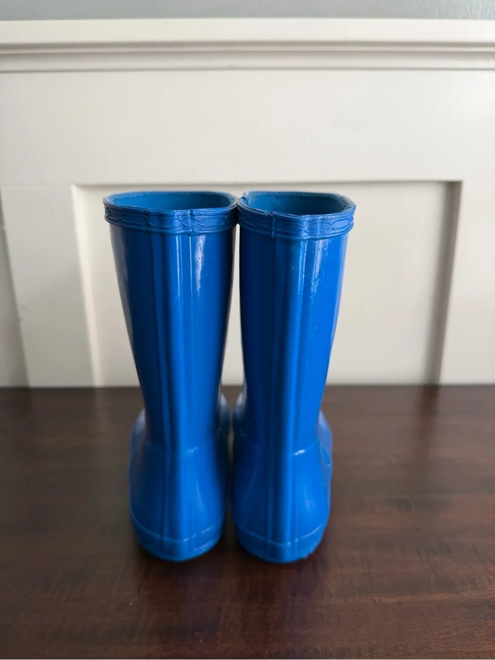 Hunter Kids Royal Blue Glossy First Classic Rain boot US 13
